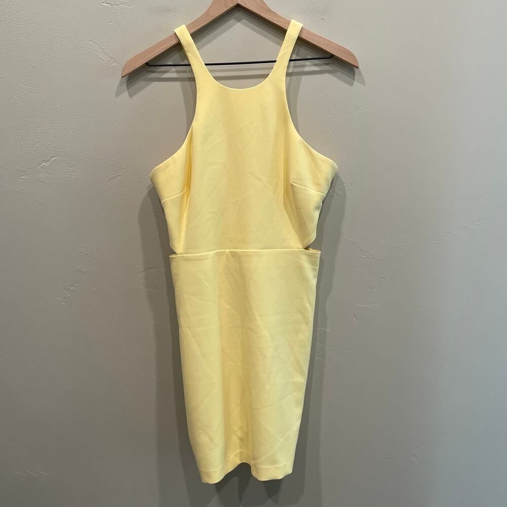 Likely Arcadia Bodycon Dress Yellow - Size: 8